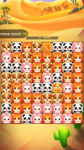 Match Blast Quest board with boost effects